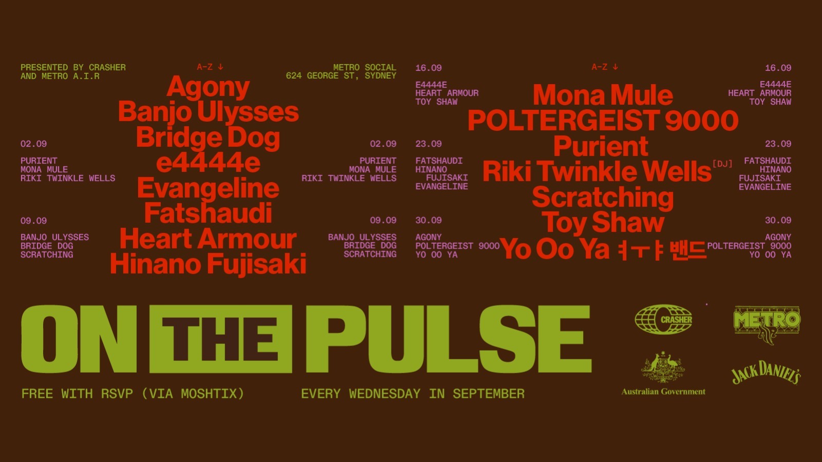 Metro A.I.R X Crasher: On The Pulse | Poltergeist 9000, Agony & Yo Oo Ya